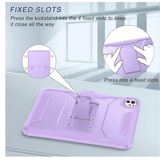 New Kickstand, Rugged Full body protective Lover for Apple iPad Pro 11”  5th Gen - Picture 8 of 14